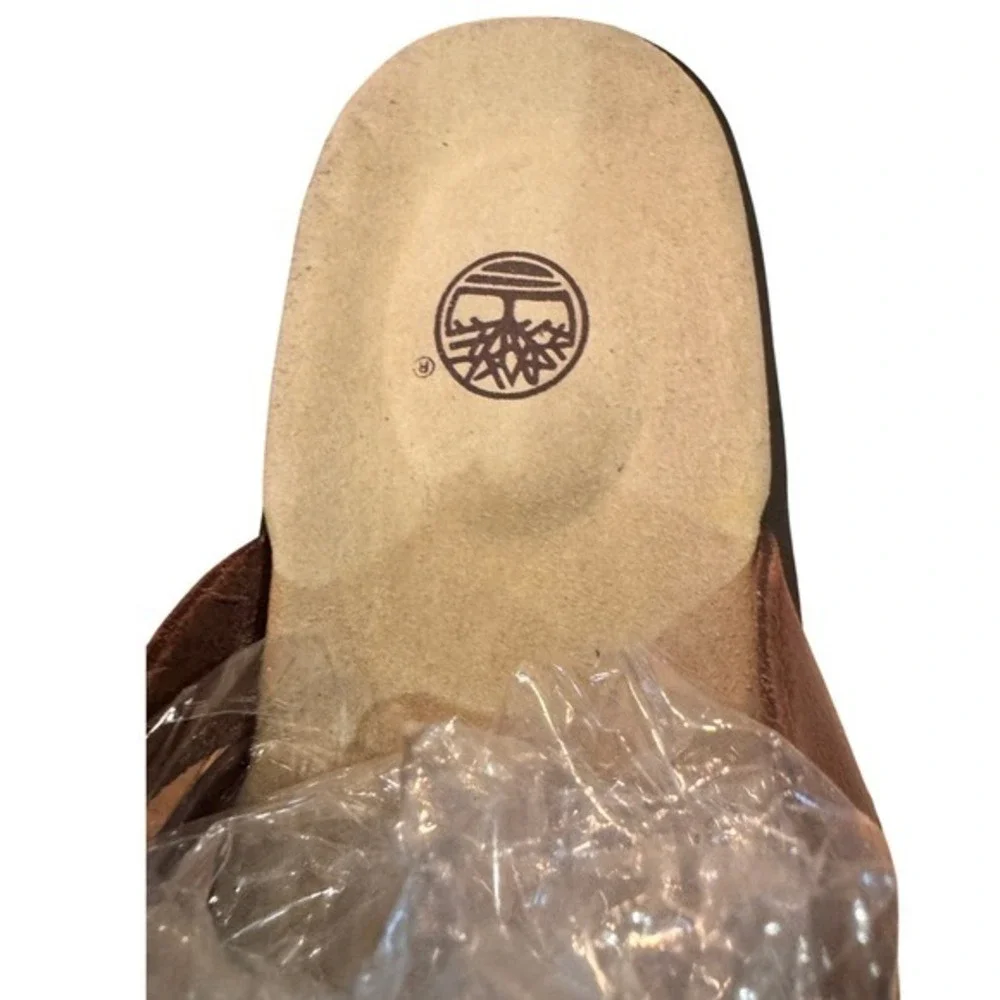 Timberland Womens Leather Strappy‎ Slide Sandals Brown Comfort 11 thong